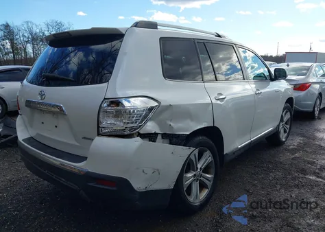 2012 Toyota Highlander Limited V6 z USA, uszkodzony, nr VIN 5TDDK3EHXCS098435